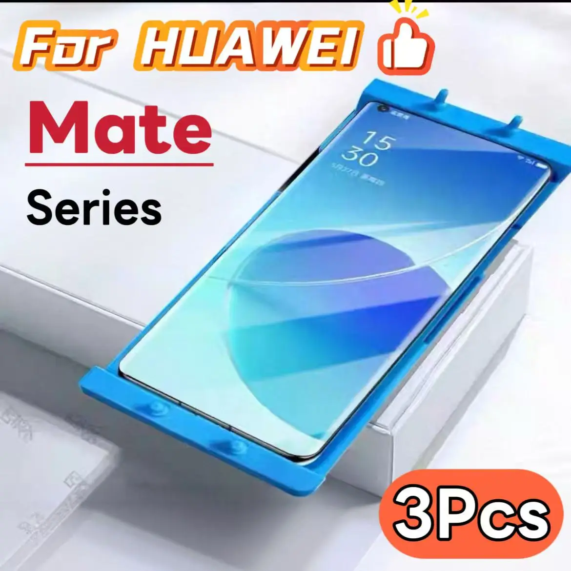 

High-definition screen protector for Huawei Mate series, pack of 3, not tempered glass.