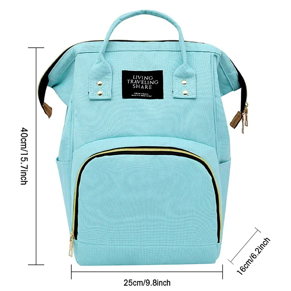 Mommy Bag Nappy Bags Storage Handbag Outdoor Travel Diaper and Bottle Storage Backpack Multi-function Tote Bag Teacher Pattern