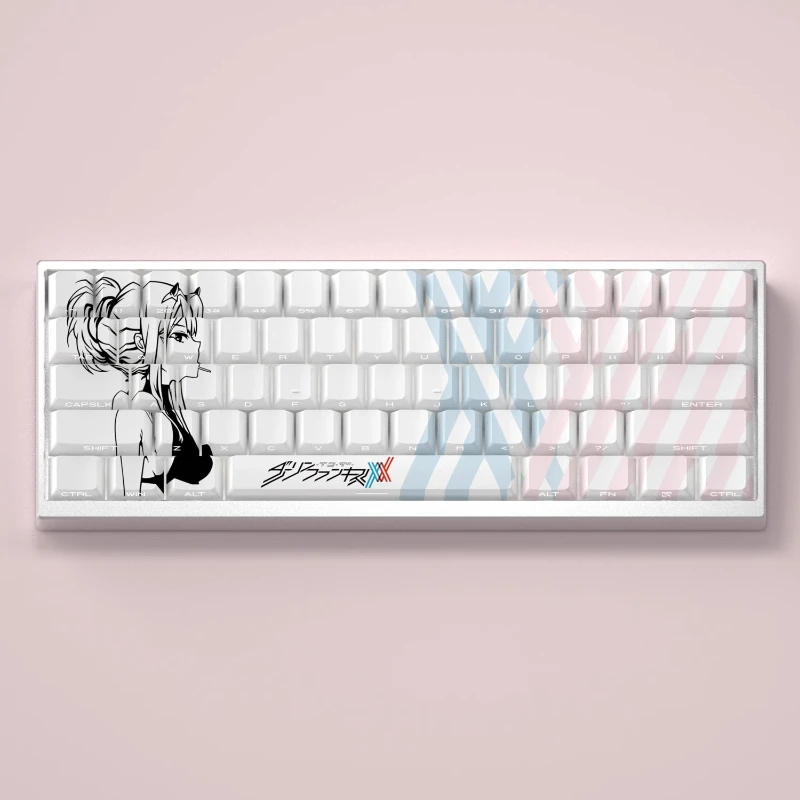 Anime Theme Keycaps Set PBT Sublimation Cherry Profile Keycaps for Mechanical Keyboard Accessories Side Carving Custom Key Caps