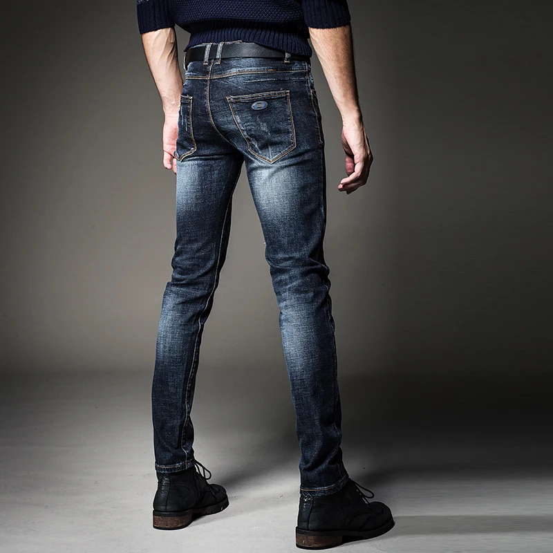 กางเกงยีนส์ผู้ชายทรงสลิมฟิต รุ่น Jir Autumn สไตล์ลำลองอเนกประสงค์ ทรงเกาหลี เอวสูง ผ้าฝ้ายยืด ทรงตรง ทันสมัย สำหรับวัยรุ่น...