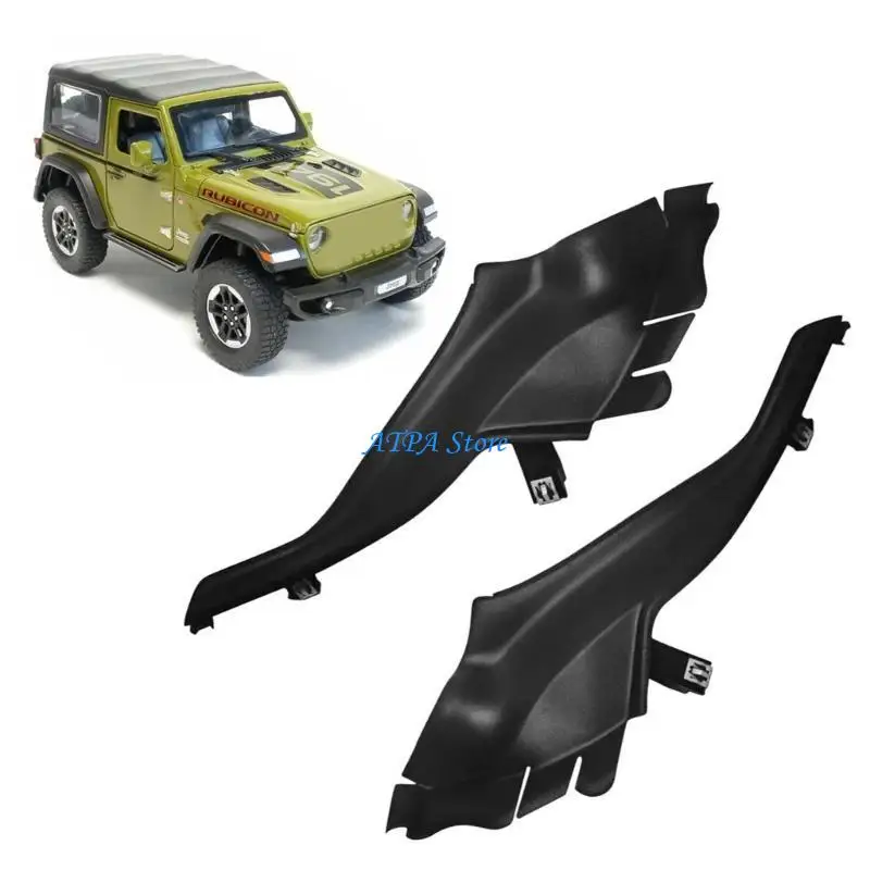 

U13C 2Pcs Windshield Wiper Cowl Cover Trim Car Cowl Cover Trim Panel 68102561AB 68102561AC Replacement Car Accessory