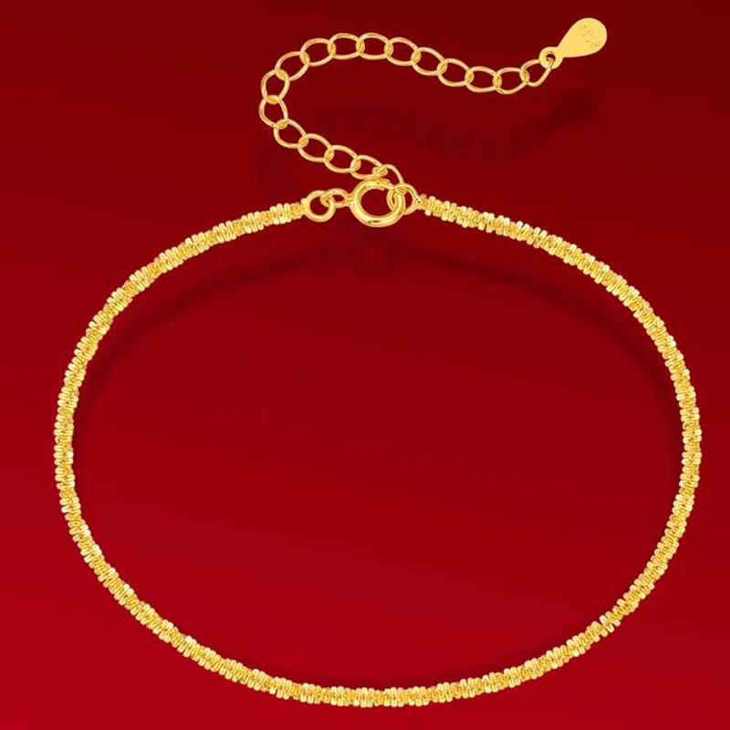 

925 Sterling Silver Cauliflower Chain Bracelet 16 to 21cm Fine Jewelry 18k Gold Plated Link Bracelets Bangle Dropshipping