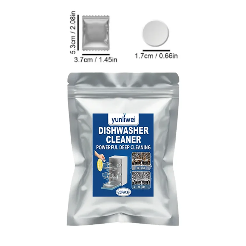 Dishwasher Cleaner Oil Dirt Removal Deodorizer Cleaning Tablet Limescale Remover High Efficient Kitchen Cleaning Tool Yunliwei