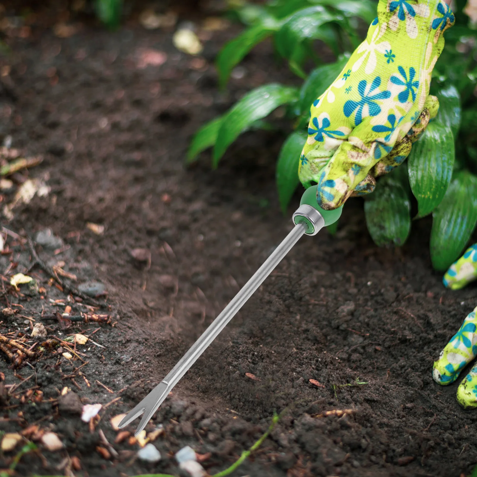 

Plastic Handle Rooting Tool Lightweight For Soil Loosening Grass Removal Garden Weeding Tools Soil Loose Tool Gardening