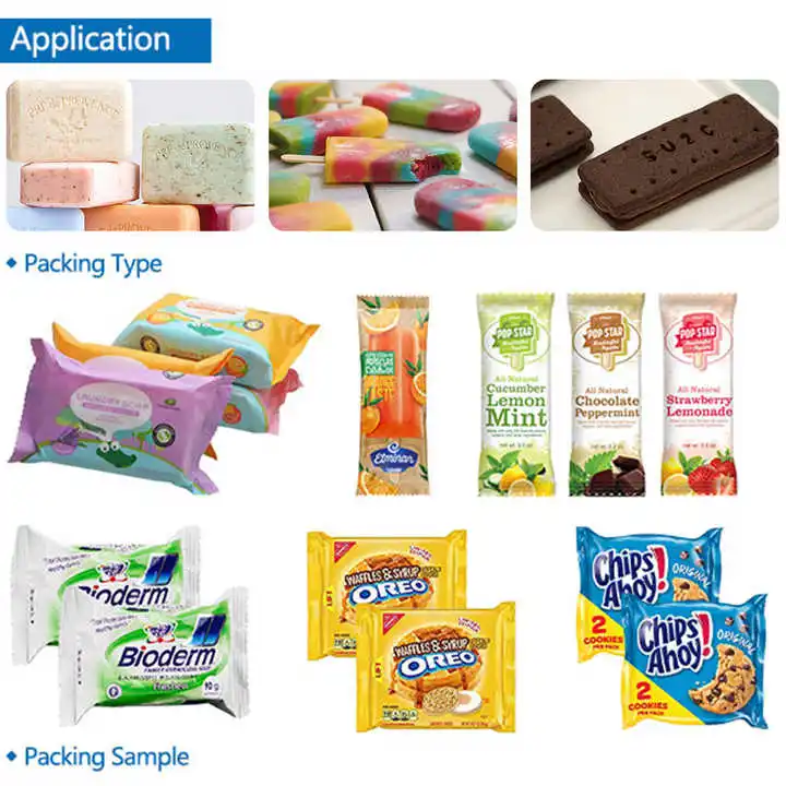 Pillow Packaging High Speed Automatic Flow Cover Packing Machine Toilet Soap bar Film Bag Wrapping Machine