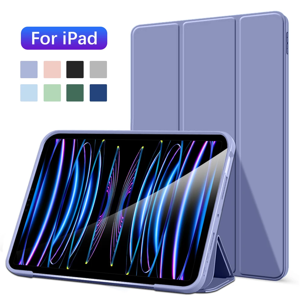 Case For Ipad Pro 11 4th 12.9 2022 6th Mini 6 Funda Air 5 4 3 2 1 9 9th 10 10th Generation 10.9 10.2 9.7 2021 Cover Accessories