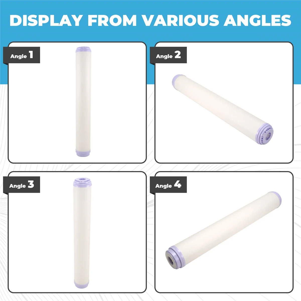 

Exceptional! 20 Inch Ultrafiltration UF Membrane Filter Elements Flat Mouth Universal Water Purifier Filter Elements