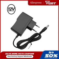 Universal Charger 12V AC Power Adapter Charger with EU Plug and US Plug Suitable for Lithium Electric Drill/Power Screwdriver