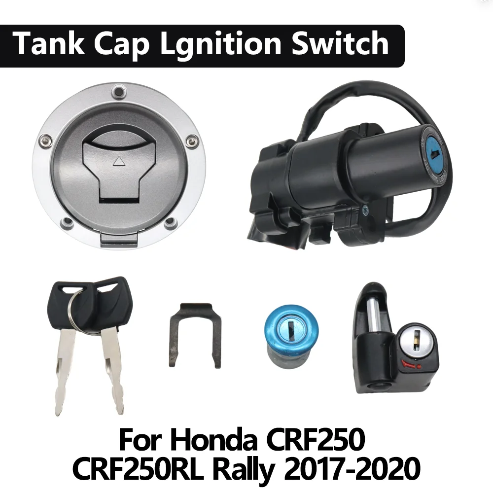 

For Honda CRF 250 RL 250RL CRF250 CRF250RL Rally 2017-2020 Motorcycle Ignition Switch Seat Lock Key Fuel Gas Tank Cap 1 Set