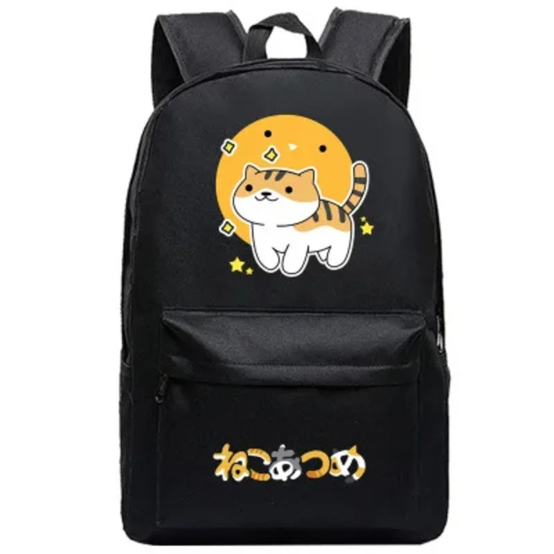 Cat Neko Achtertuin Designer Tas Rugzak Heren Anime Tieners Student Cartoon Boek Tassen Terug Naar School Mochila Reizen