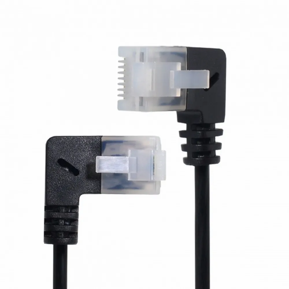 

Ultra Slim Cat6 Ethernet Cable RJ45 Left to Right Angled 25cm UTP Network Cable Patch Cord 90 Degree Cat6a Lan