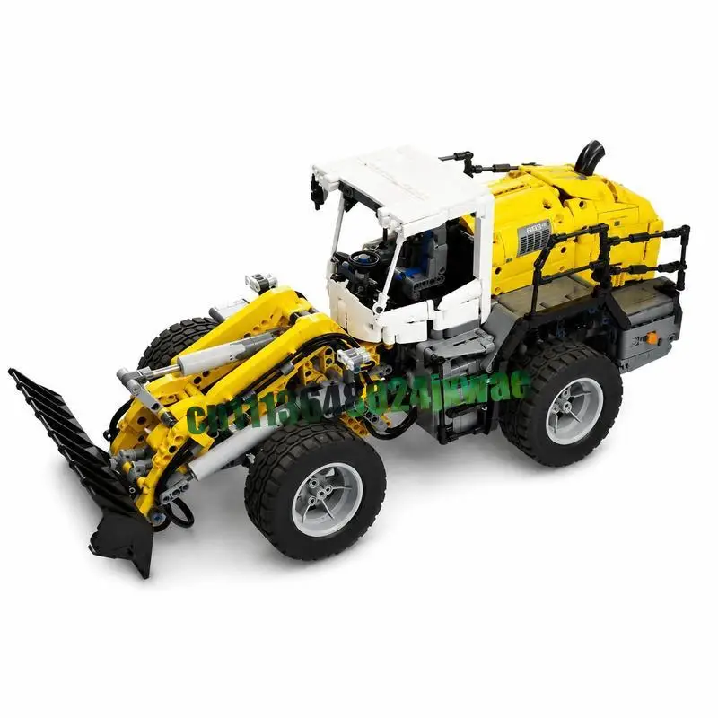 2498PCS Large Front End Loader MOC Engineering Vehicle Model Custom Assembly Educational Collectible Building Blocks Toy Gifts