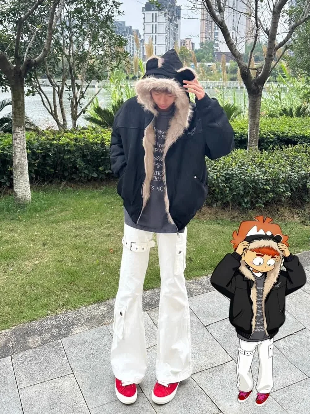 

Брюки Cleanfit American Sle Workwear: Удлиненные джинсы унисекс в стиле High Street для осени и зимы, белые