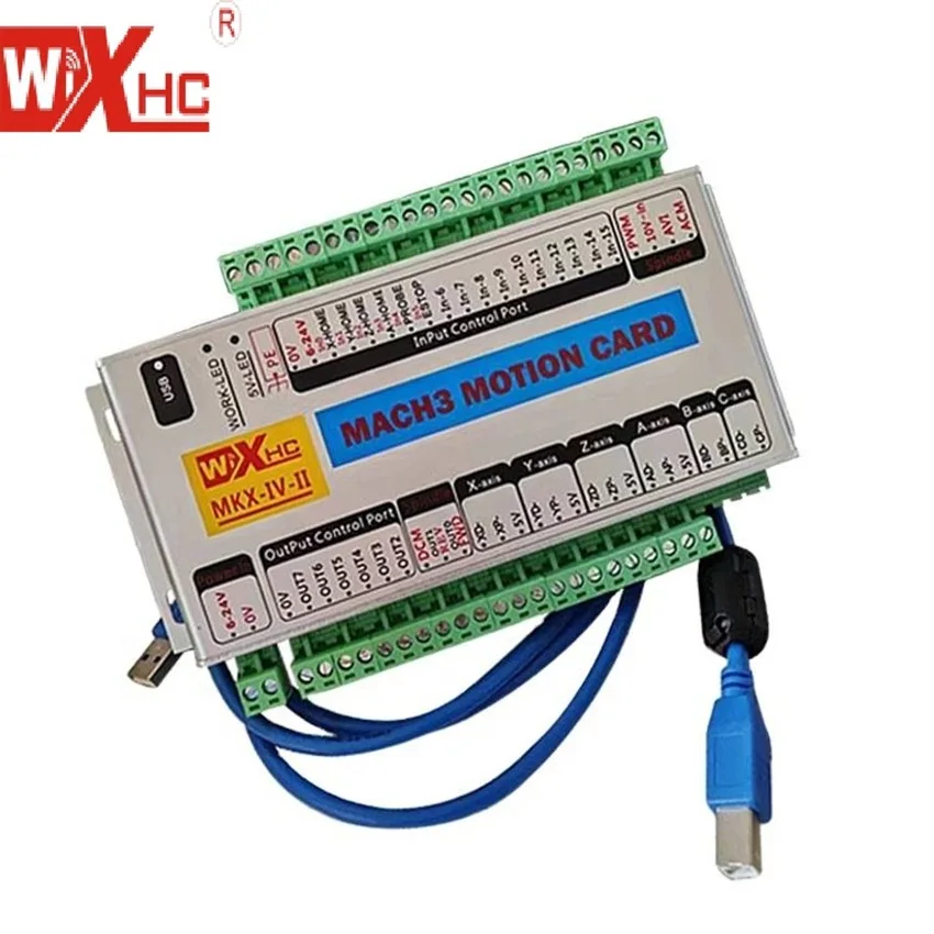 

XHC Factory Sale CNC Controller Mach3 Usb Motion Control 3 Axis & 4axis 2000KHZ(2MHZ) Breakout Board for Cnc Engrave Machine