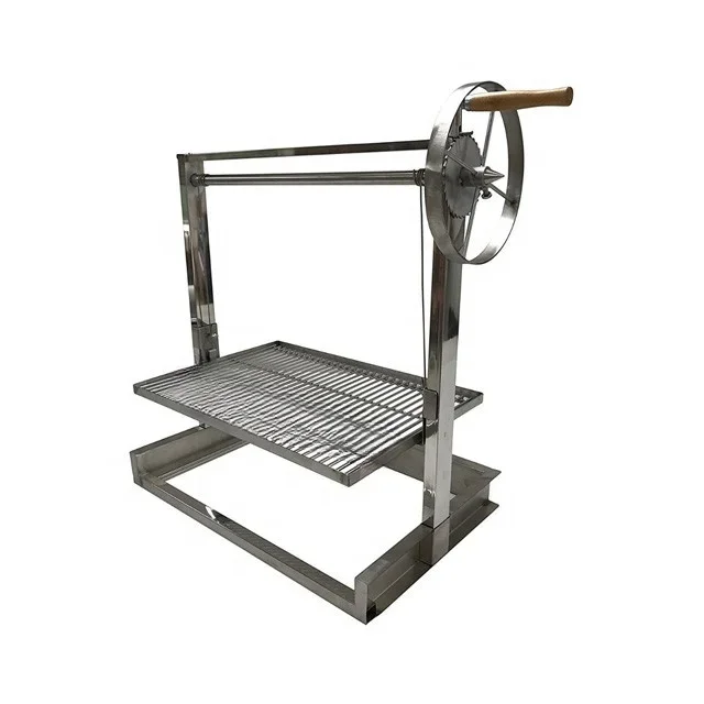 Kit de parrilla argentina para barbacoa de carbón integrada Santa Maria Grill para asar a la madera o al carbón