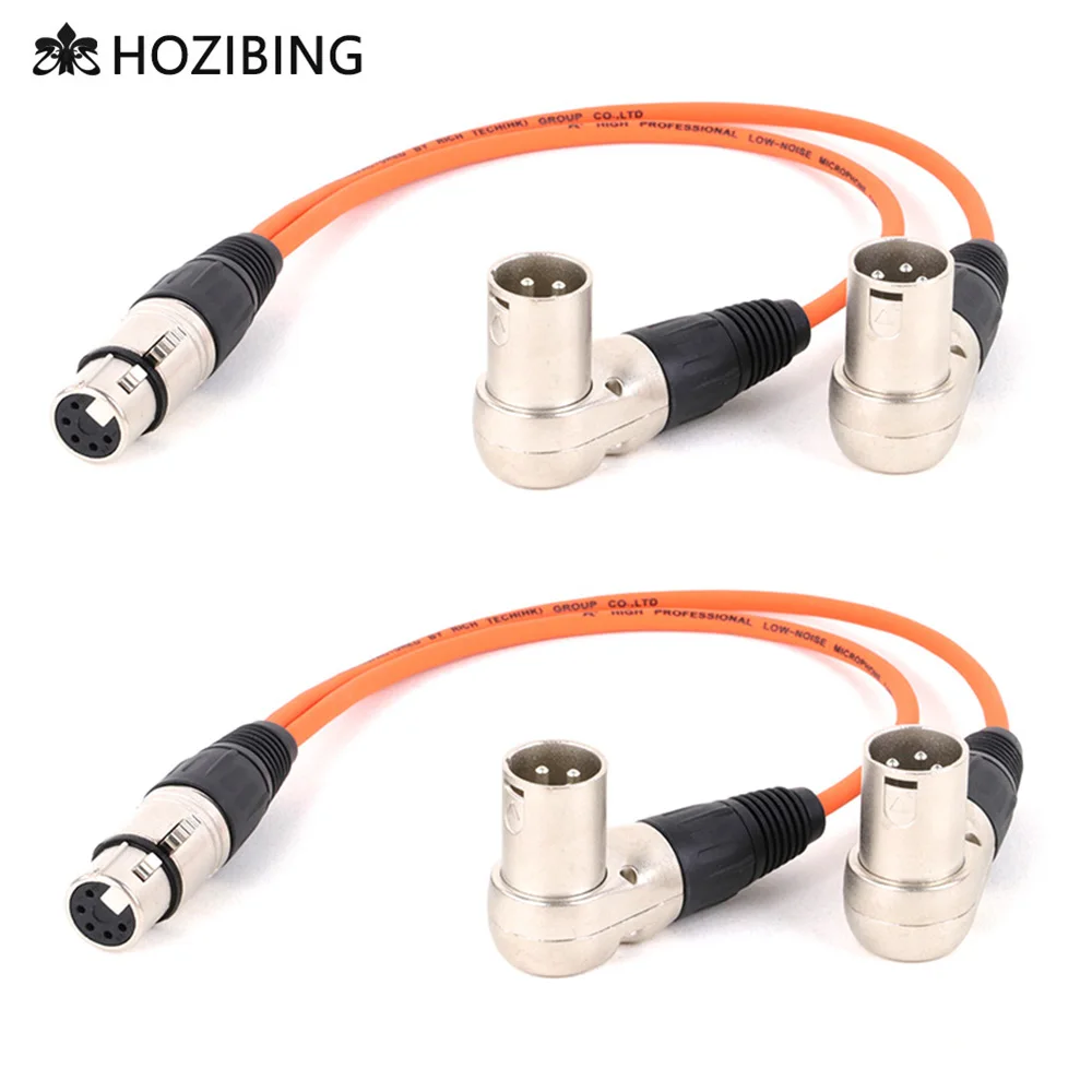 

Xlr Female to Two Xlr Male Cable Hifi XLR Cable High Quailty 3Pin Male to 5Pin OFC Audio Cable Microphone Extension Cable Speake