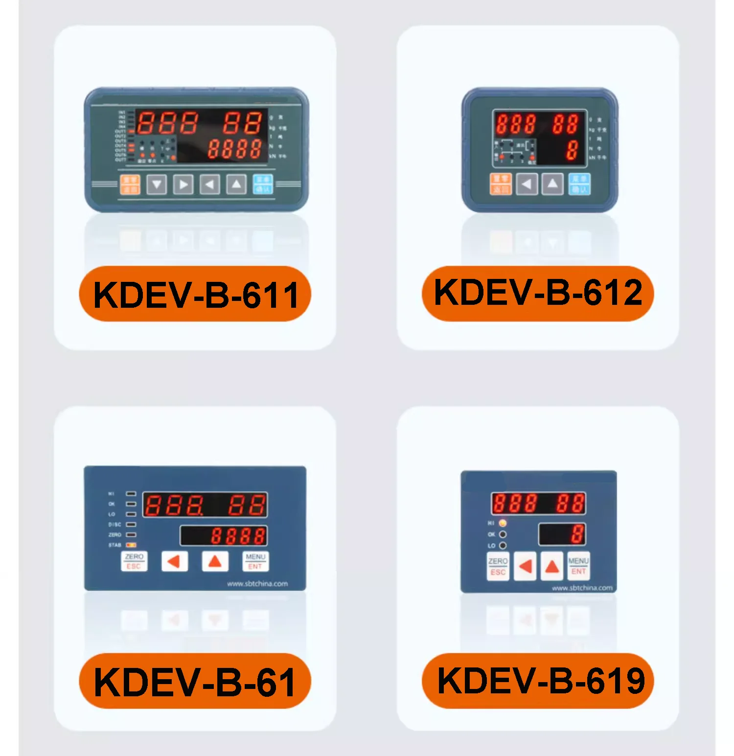 Pressure Force Measurement Weighing Sensor Instrument High-Precision Display Rs23/2485 0~10V