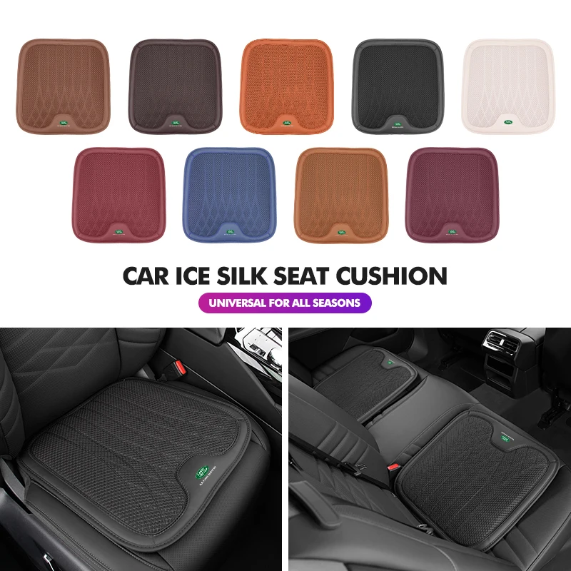 Car Driver Seat Breathable Non-slip Ice Silk Cushion Pad For Land Rover Discovery 3 4 L319 L462 Range Evoque Santana Velar Car Driver Seat Breathable Non-slip Ice Silk Cushion Pad For Land Rover Discovery 3 4 L319 L462 Range Evoque Santana Velar