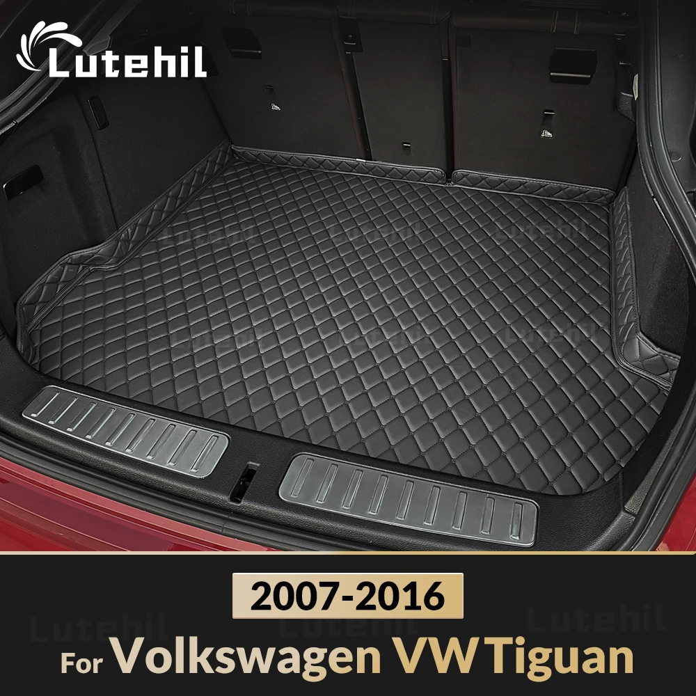 

Коврик в багажник автомобиля Lutehil для Volkswagen Tiguan 2007, 2008, 2009, 2010, 2011, 2012, 2013, 2014, 2015, 2016, коврик для багажника