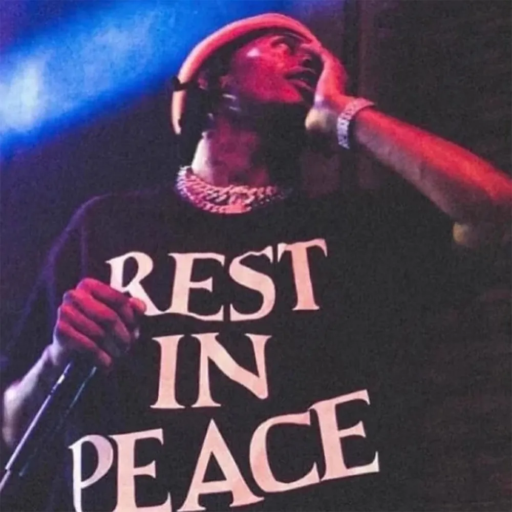 2025 Playboi Carti Lit Tour RIP Tee Street rap  short sleeved T-shirt TX1529