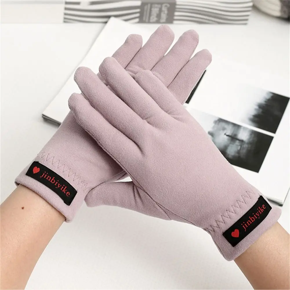 Fashion Thickened Warm Gloves Touch Screen Anti Slip All Finger Gloves Windproof Coldproof Driving Gloves for Women Men