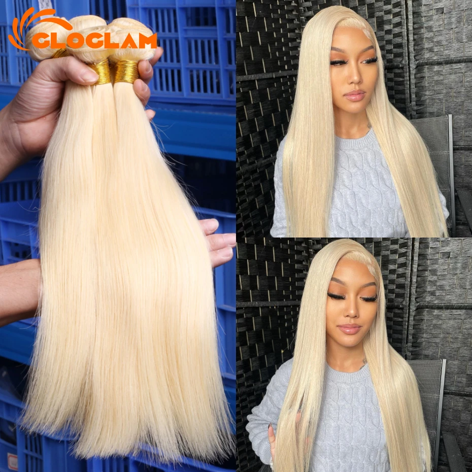 30 40 Inches 613 Honey Blonde Bundles 100% Human Hair Weave Bundles Double Track Peruvian Straight Bundles Human Hair Extension