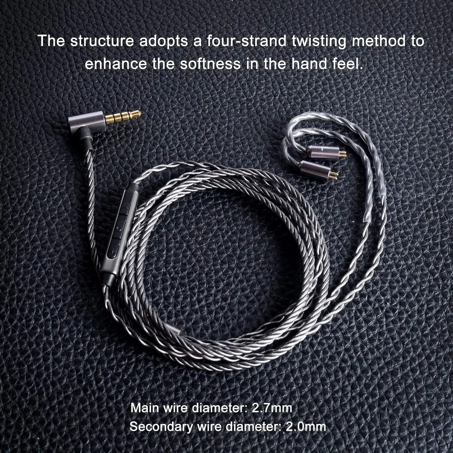 okcsc سماعة ترقية كابل سماعات الأذن استبدال OFC الفضة مطلي سماعات محول الصوت ل KZ ES4 ED16 ZS5 ZS6 ZSR ZST ZS10