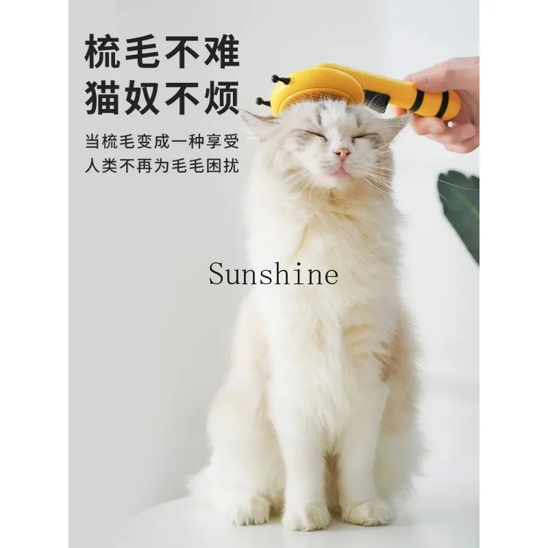 Cat comb little bee hair removal shell comb hair removal brush stroking cats artifact