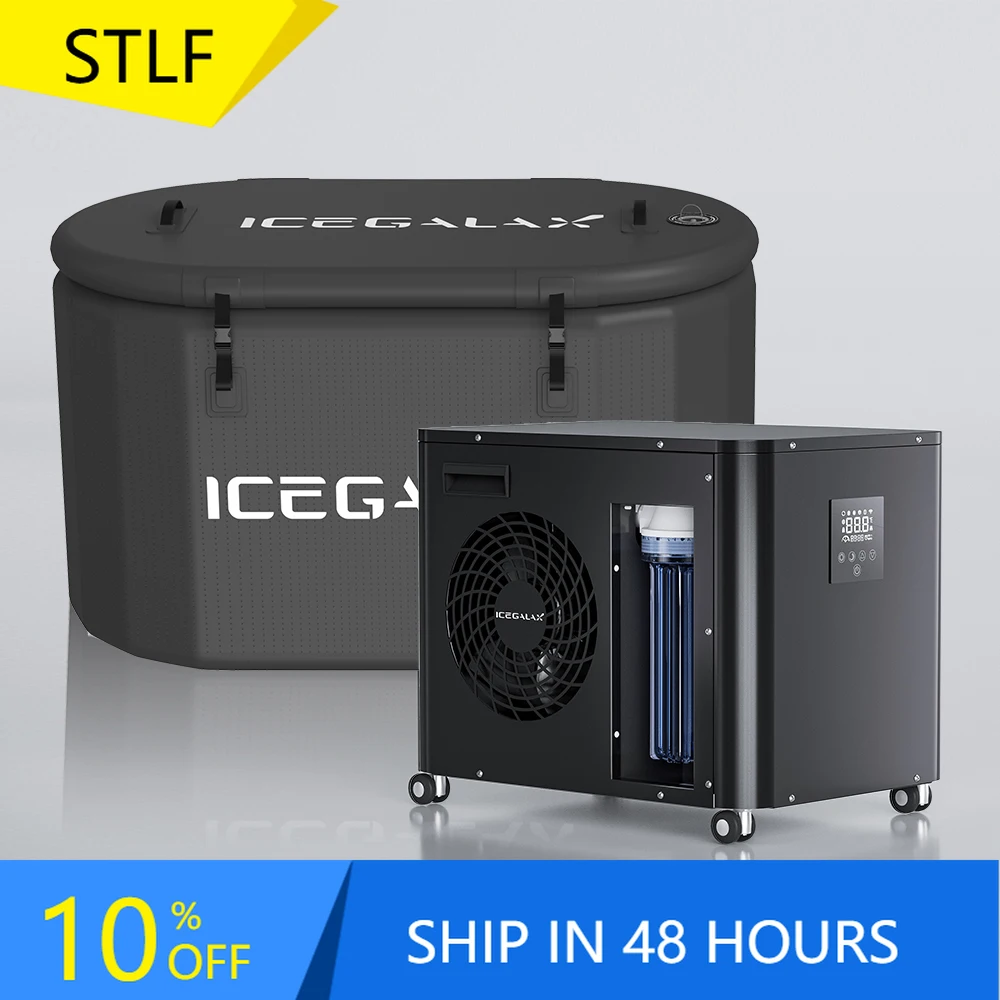 

ICEGALAX Portable Fitness Recovery Bathtub Inflatable Cold Plunge Ice Bath Tub System with Water Chiller