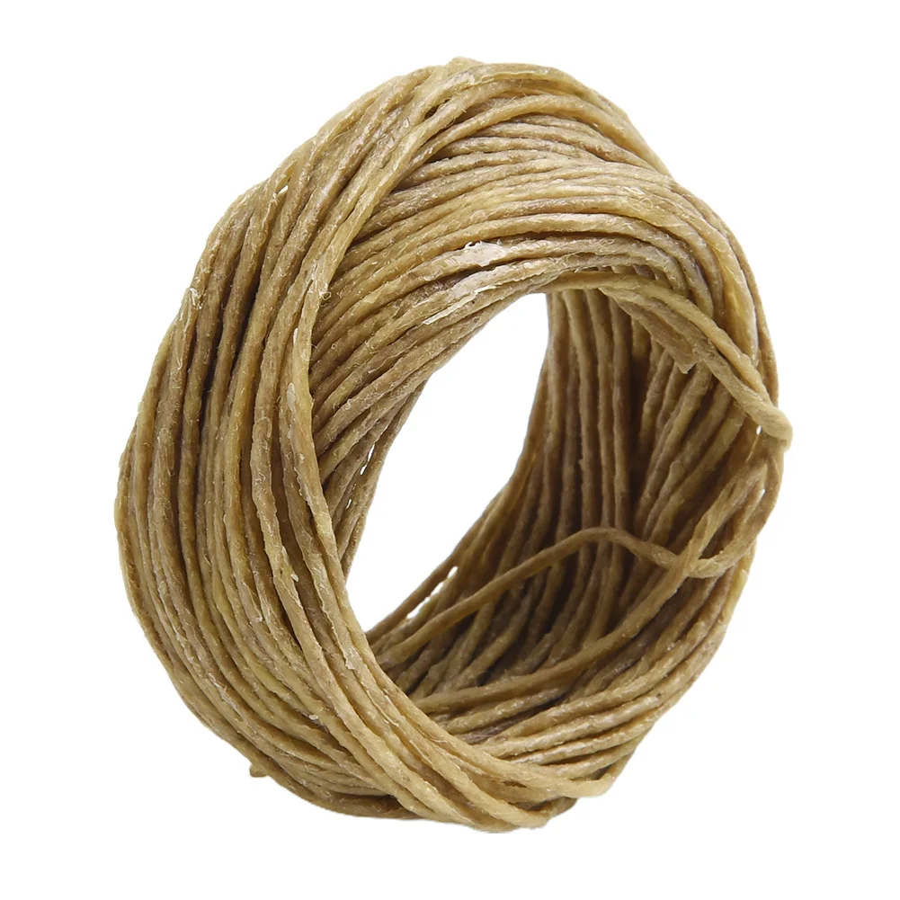 Organic Hemps Wicks 33 FT Well Coated Natural Beeswax For DIY Candle Jar Making Tools Candle Accessories