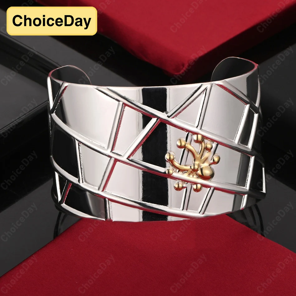

ChoiceDay 925 Sterling Silver Classic Spider Open Bracelet Men and Women Fashion Gift Accessories Party Jewelry