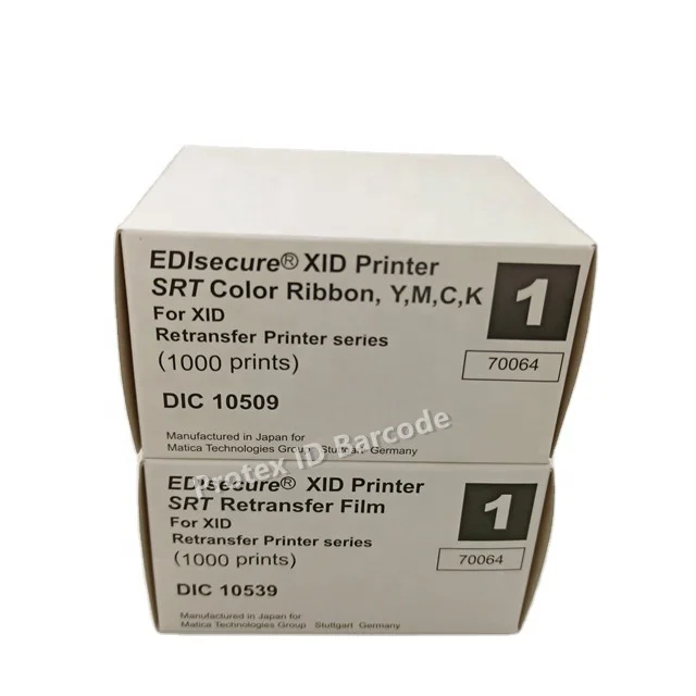 XID8100 printer color ribbon YMCK color ribbon DIC10509 and retransfer film DIC10539