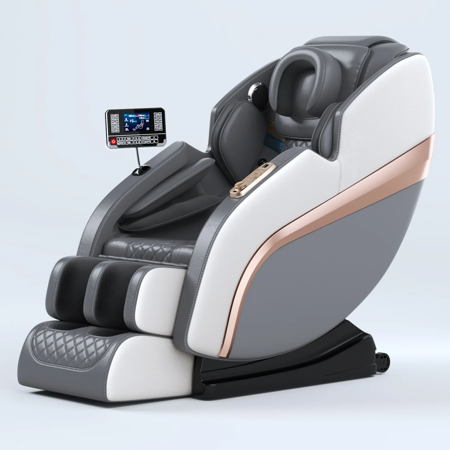 

Modern Style Home Luxury Furniture Real Leather Commercial Healthy USB Connect Smart Massage Chair Remote Control for Body