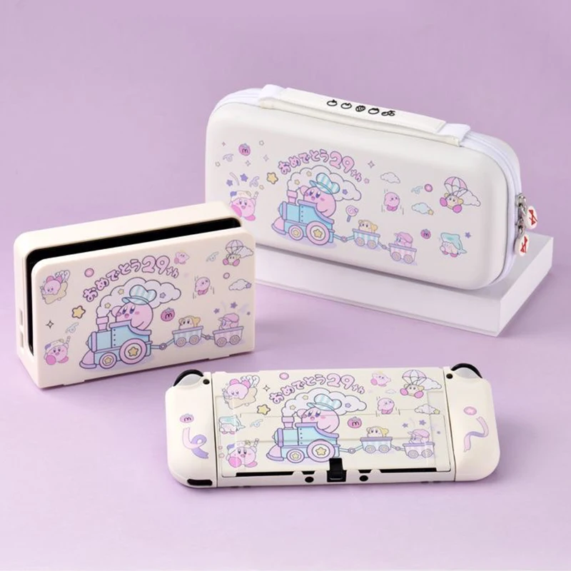 Para nintendo switch/acessórios oled capa protetora/estojo base/saco de armazenamento com alça acessórios de jogos escudo para ns gamepad
