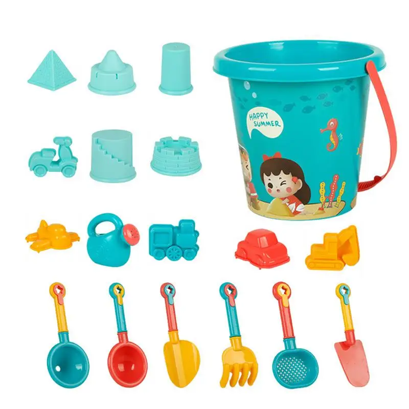 Beach Sand Toys Set Beach Bucket Toys For Kid Beach Bucket Set Storage Sand Digging Tool Bucket Gift Children's Sand Toys Sand