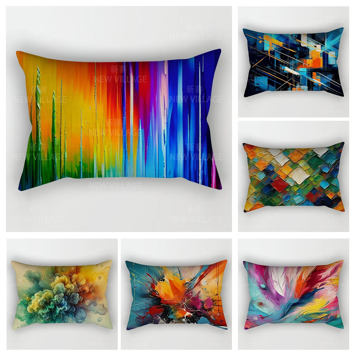 Modern Decorative Cushion for Home Living Room Decor Throw Pillow Cover 48*74 30x50cm 40x60cm 50x70cm Abstract bedroom bed sofa