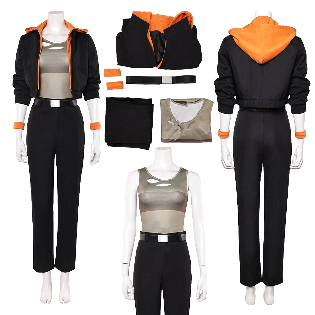 

Cartoon Movie Bad Guys Cosplay Kitty Kat Top Pants Clothes Party Disguise Outfits Suits Roleplay Halloween Costume Carnival