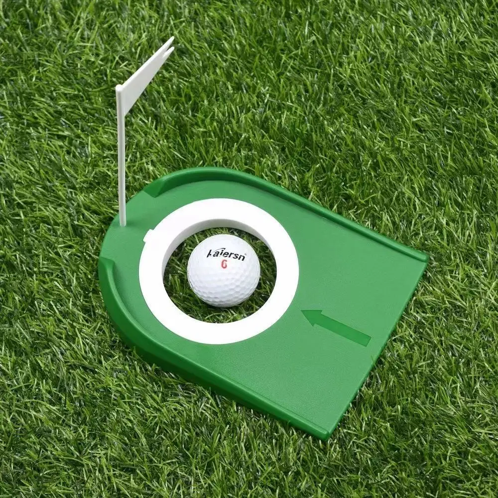 Golf Mini Putter Plate with Hole, Putting Practice Aid, Portable, Indoor, Outdoor, Chipping Training, Adjustable Tool