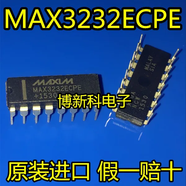 MAX3232ECPE DIP-16 interfaccia IC chip 5V ricetrasmettitore chip 100% nuovo e originale