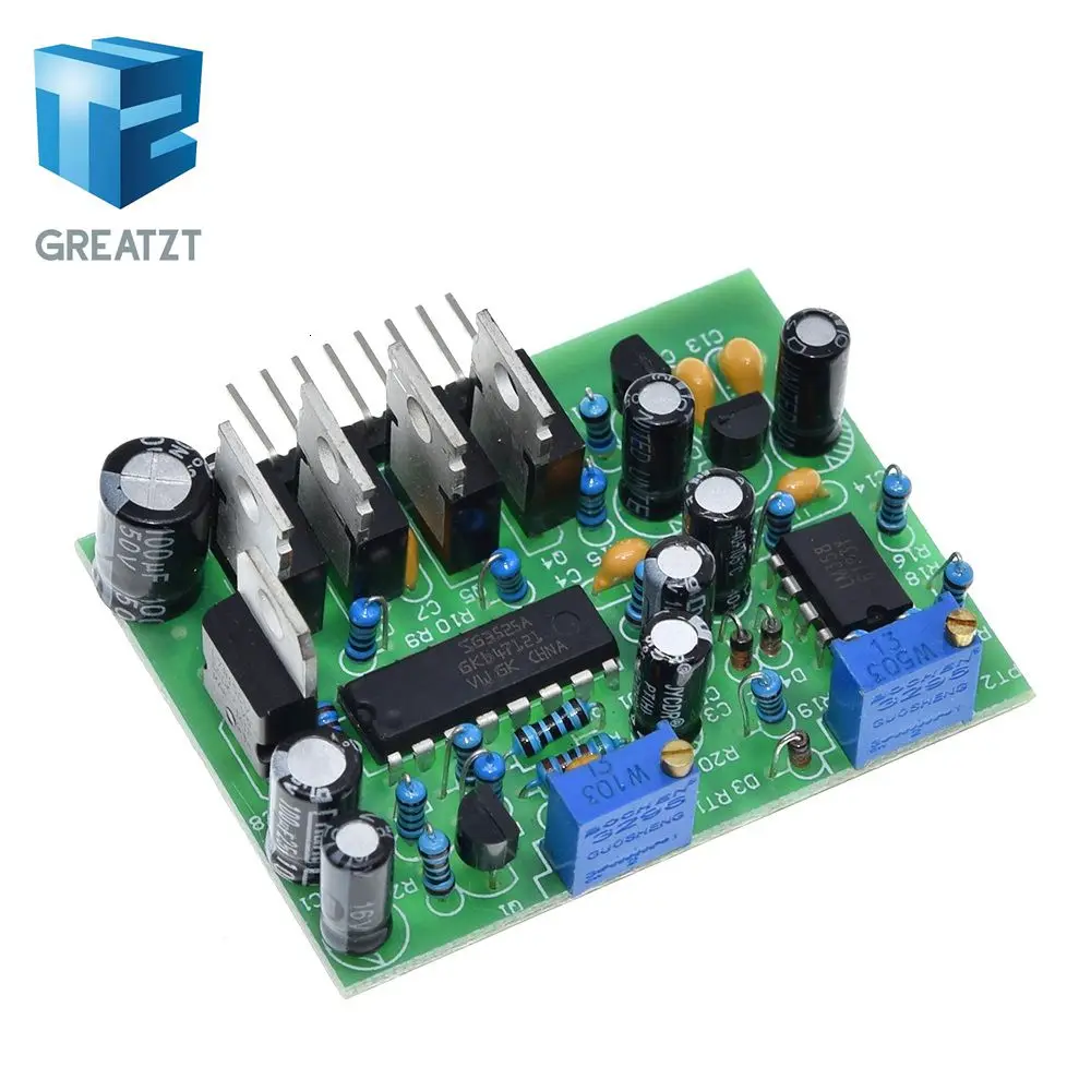 GREATZT 13-40KHz Inverter Driver Board SG3525 LM358 High Current High Frequency Adjustable DC 12-24V Driving 5000W