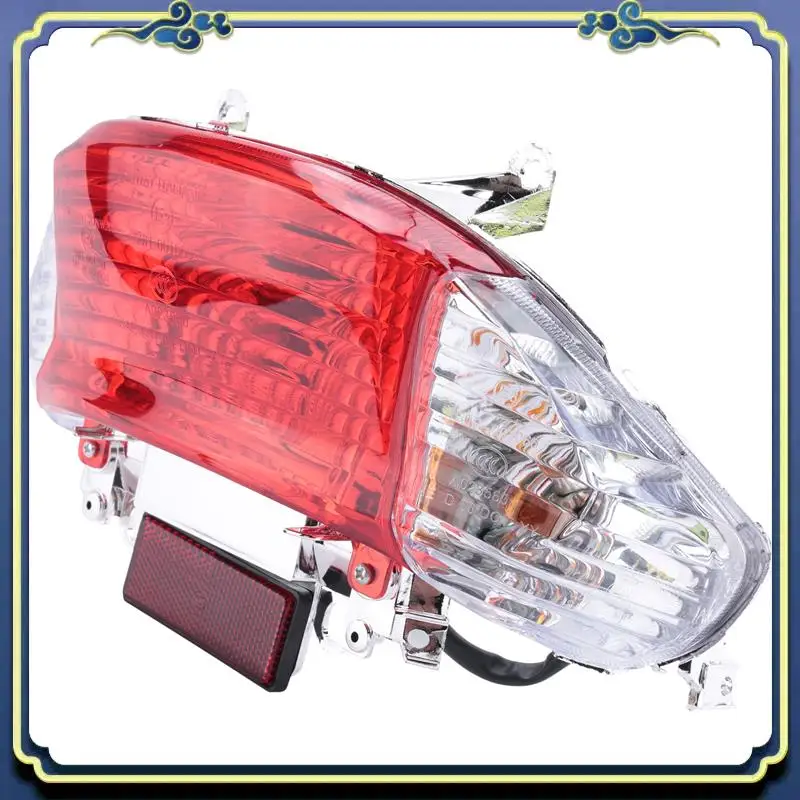 AU16-Motorcycle Tail Light For Gy6 Scooter 50Cc Rear Tail Light Led Turn Signal Indicator Lamp For Chinese Taotao Sunny