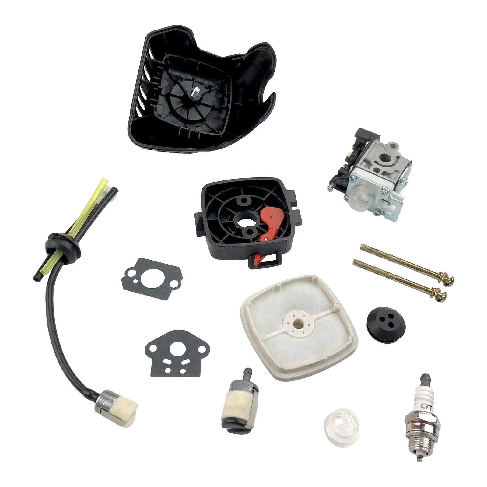 Carburetor Replaces for Zama RB-K93 for Echo SRM-225 Trimmer Weedeater with Air Filter Case Cleaner Cover Fuel Line Tune Up Kit