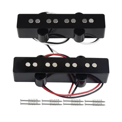 FLEOR Alnico 5 JB Pickup For 4 Strings Electric Bass Guitar, Neck or Bridge Pickup