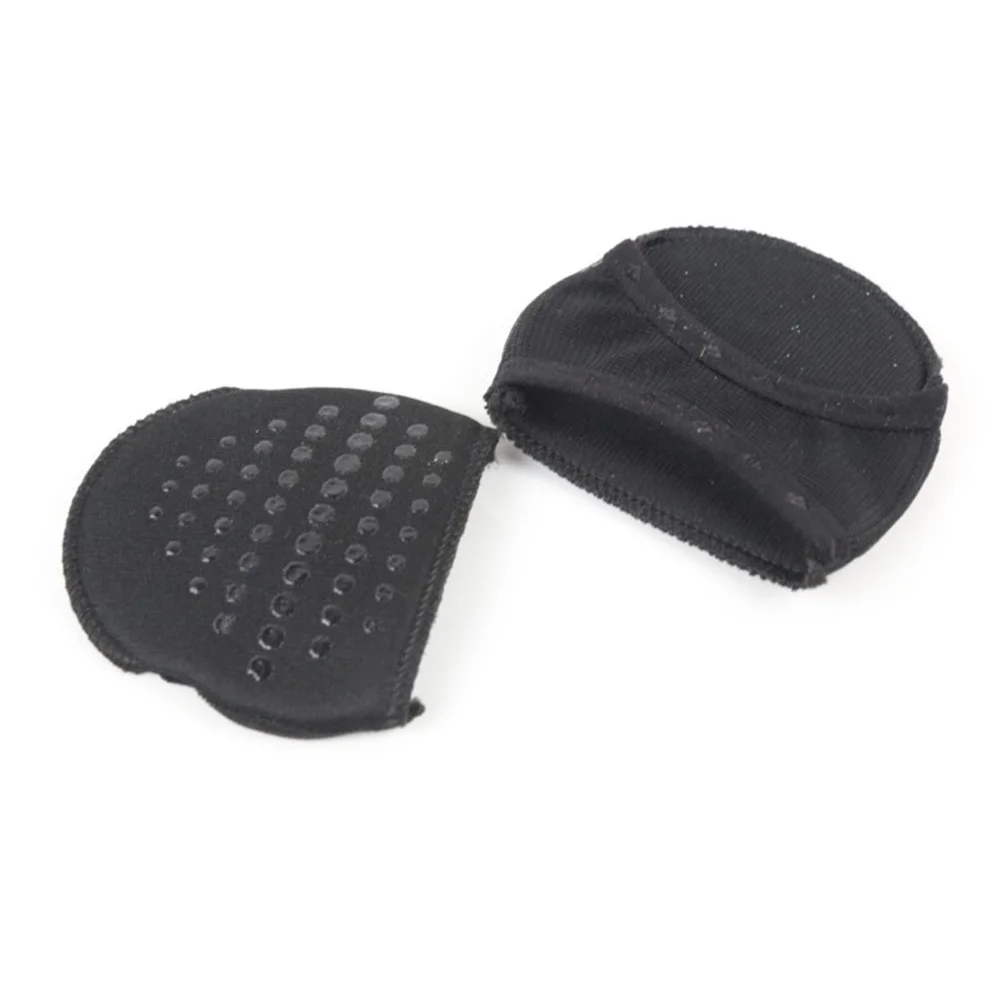 1 Paar Voorvoet Pad Hoge Hak Schoen Pad Zwart Peep-Toe Ultra Zachte Kussen Inlegzolen voor Bal van Voet pijnbestrijding Anti-Slip Druk