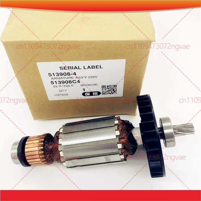 For Makita 220-240V Armature 513908-4 518504-3 HS7000 HS7600 HS7601 Rotor