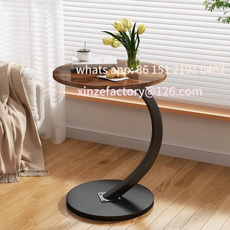 شقة صغيرة قابلة للتخصيص، طاولة قهوة صغيرة فاخرة بجانب السرير، طاولة قهوة صغيرة متحركة صغيرة