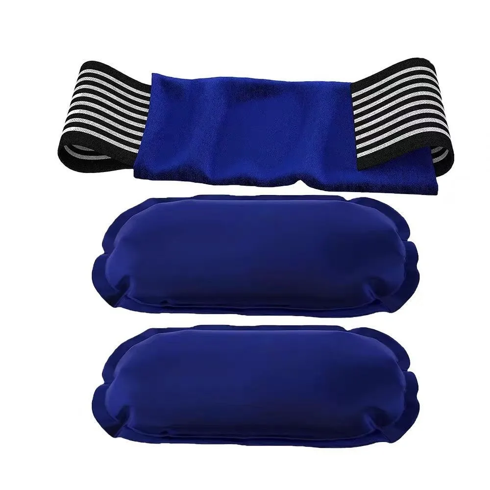 

Elastic Gel Cold & Hot Packs Muscle Recovery Secure Fastening 2 Ice Packs with 1 Adjustable Wrap No Leakage Comfortable