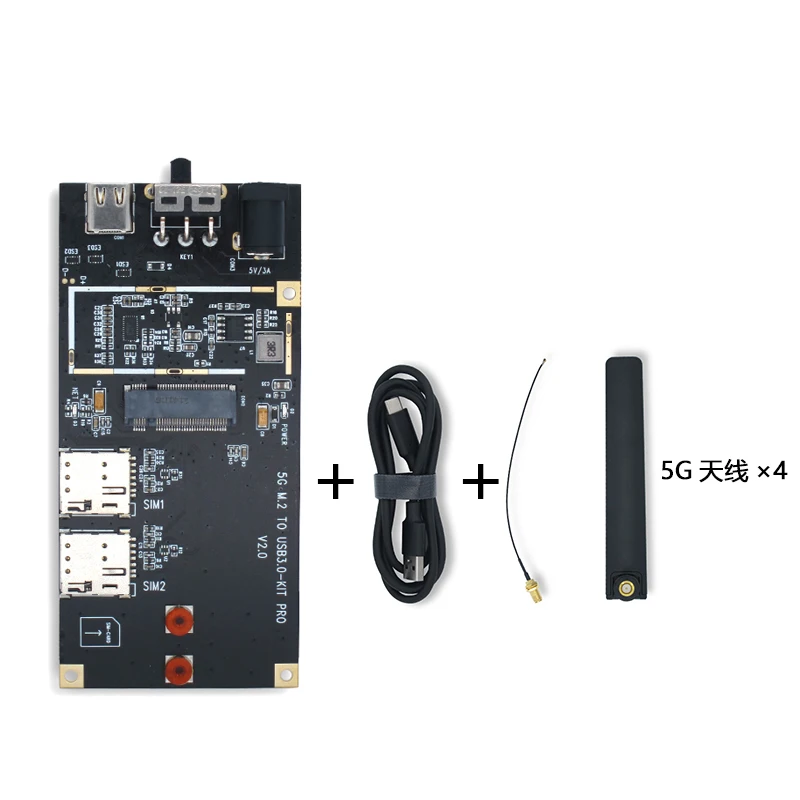 Imagem -03 - Placa Adaptadora Industrial para Quectel 5g M.2 para Usb 3.0 Kit Pro Modem Rm521f-gl Rm520n-gl Rm510q-gl Rm530n-gl Rm500q-gl Rm502q-ae