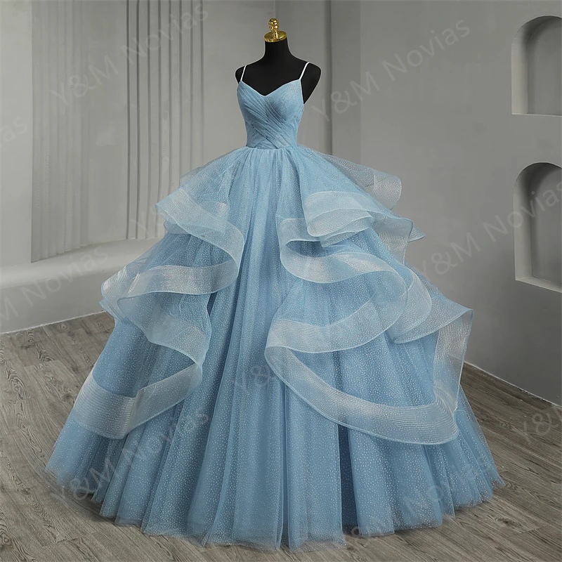 الحلو الأميرة السباغيتي الأشرطة فساتين Quinceanera ، مخصص لون الكرة العباءات ، فيديو حقيقي ، جديد ، حجم كبير ، 16