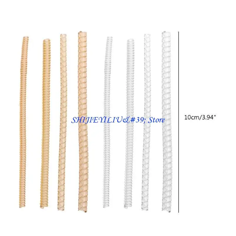 E21F 8 قطعة/مجموعة مجوهرات بحجم صنع المجوهرات الحرس اللوالب البلاستيك المسدود لخاتم حلقة حجم الضابط مجوهرات المسدود